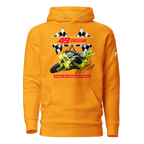 Motorthreadz Fabio Di Giannantonio Motogp hoodie in Team Gold featuring a racing inspired graphic design